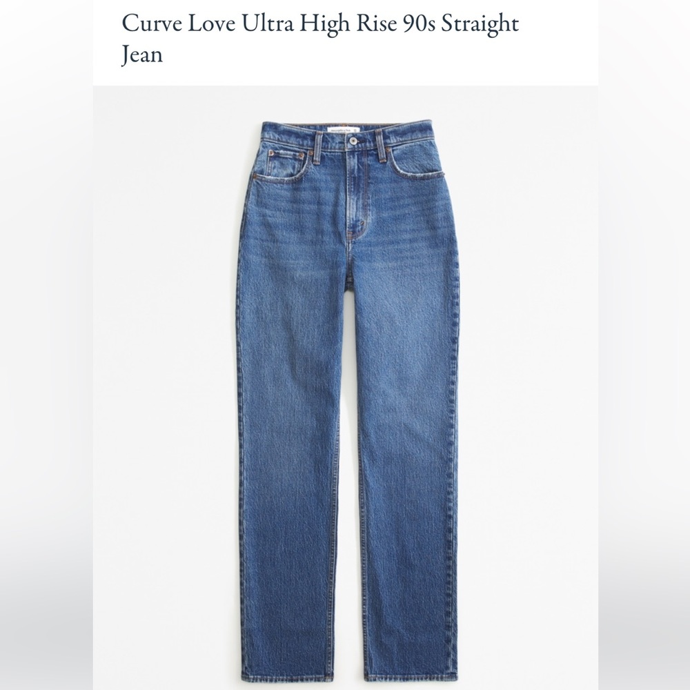 Abercrombie&Fitch Curve Love Ultra High Rise 90s Straight Jean size 23/000 XS
